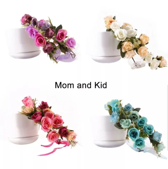 Mom Baby Matching Flower Headband Mother Baby - Picture 6 of 8